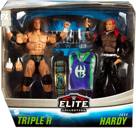 wwe wrestling elite collection triple  jeff hardy  action figure  pack mattel toys toywiz