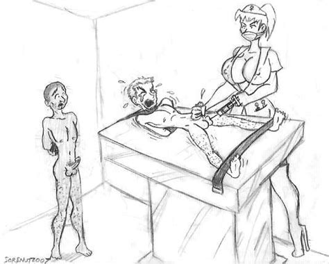 torture femdom castration cartoons
