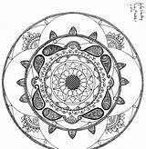 Mandala Paisley Traditional Deviantart sketch template