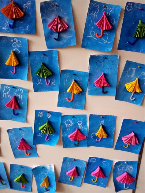 parapluies dautomne mois de novembre msgs creations de maternelle bricolages sur la