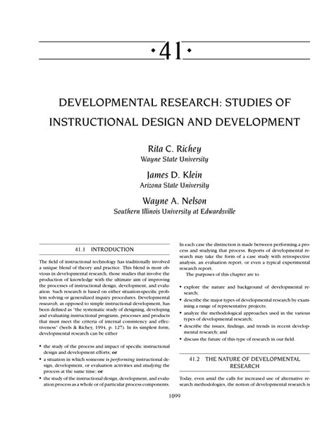 developmental research