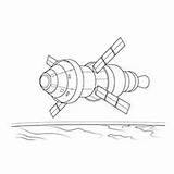 Orion Spacecraft Momjunction sketch template