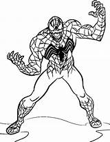 Spiderman Coloring Zombie Pages Venom Cartoon sketch template