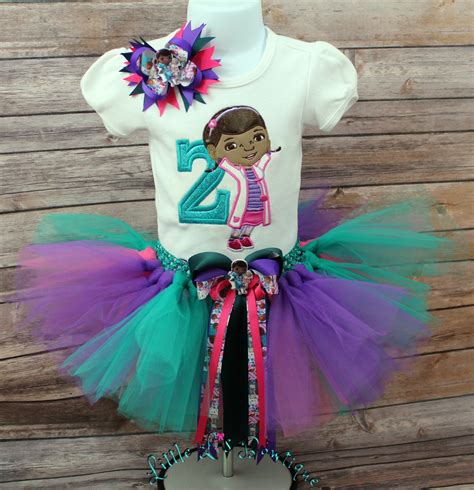 mcstuffins inspired birthday outfit girls  mcstuffins etsy