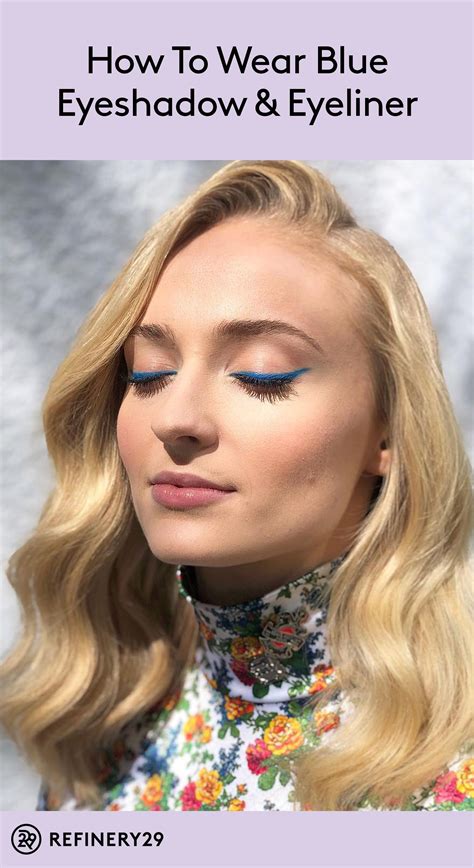how to wear the blue eyeshadow and eyeliner trend makeup beauty