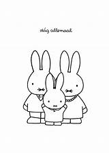 Coloring Miffy Pages Coloringpages1001 sketch template