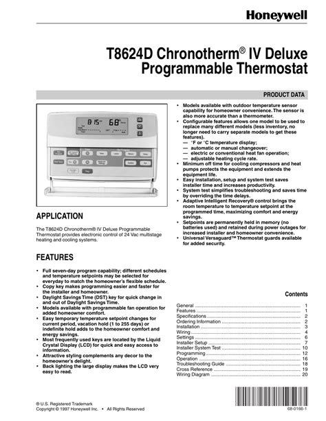 chronotherm  thermostat installation manual herenload