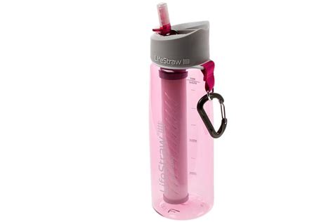 lifestraw   stage water bottle   filter pink advantageously