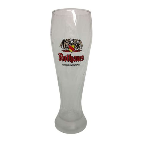 Rothaus Black Forest German Beer Glass 0 5 Liter Weissbier