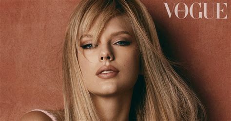 Taylor Swift S Side Bangs On British Vogue Cover January Popsugar Beauty