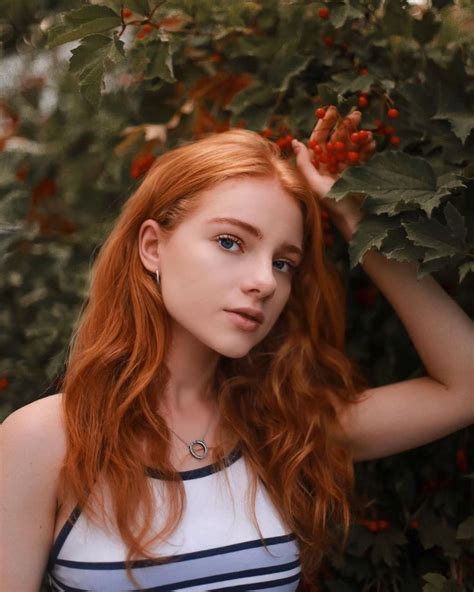 julia adamenko prettygirls ginger hair color short red hair girls