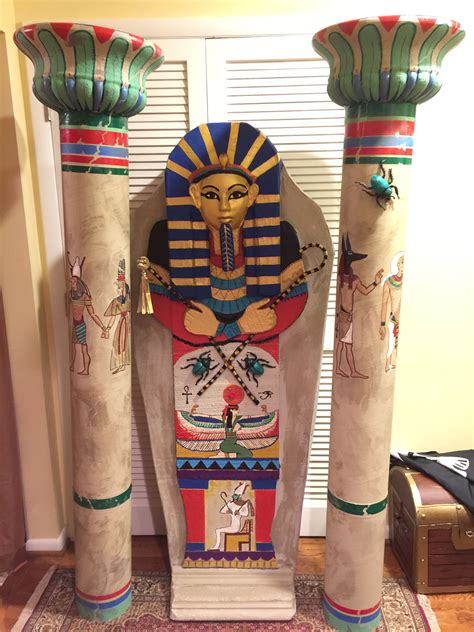 halloween egyptian sarcophagus columns egyptian crafts egyptian