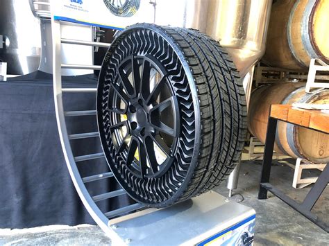 details  airless michelin tire revealed gm authority