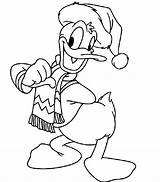 Christmas Character Coloring Pages Clipart Clip Duck Donald Library sketch template