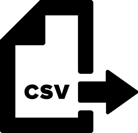 export csv icon   icons library