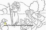 Jesus Shepherd Coloring Pages Good Shepherds Lovely Visit Divyajanani sketch template