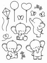 Riscos Elefantinhos Elephants Doodle Riscosgraciosos Graciosos sketch template