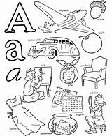 Words Coloring Alphabet Pages Letter Abc Word Activity Kids Printable Sheets Learning Airplane Honkingdonkey Sheet Start Color Objects Activities Letters sketch template
