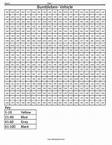 Multiplication Sheets Minion Worksheets Division Math Bumblebee Coloringsquared sketch template