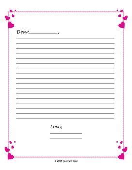 valentines day writing paper writing paper lined writing paper