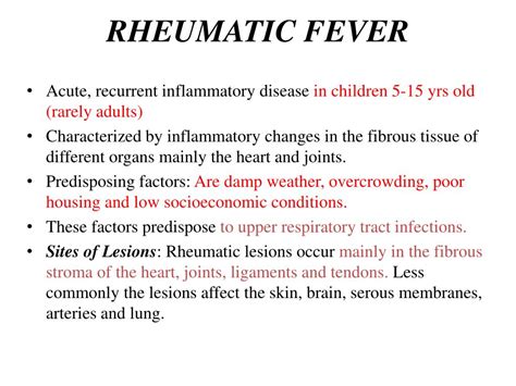 facts  rheumatic fever  facts  rheumatic fever