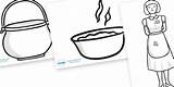 Pot Porridge Magic Colouring Sheets Coloring Twinkl Activities Story Visit Fine Pages sketch template