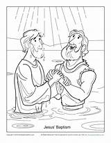 Jesus Baptism Coloring Pages John Baptist Kids Bible Printable Children Activities School Sunday Drawing Baptized Color Activity Baptised People Getcolorings sketch template