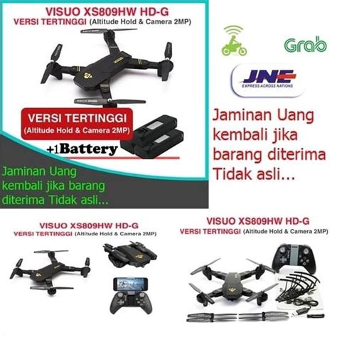 jual drone visuo xshw hd  wifi fpv p mp hd camera original shopee indonesia