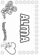 Alma Coloring Pages Sheets Hellokids Print Color sketch template