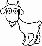 Goat Coloring Pages Cartoon Goats Printable Kids Animal Color Print Clipart Drawing Sheet Children Cliparts Sheep First Drawings Coloringpagebook Colouring sketch template