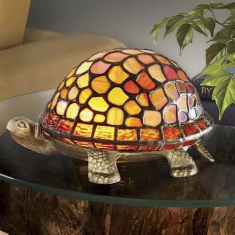 stained glass turtle lamp  ginnys lamp stained glass lamps