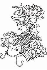 Koi Fish Pages Coloring Japanese Getcolorings sketch template