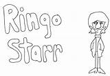 Starr Ringo sketch template