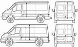 Transit Ford Van 2005 Blueprint Drawings Custom Clipart Technical Blueprints Cliparts Vehicle Source Car 3d Modeling Outlines Line Clip Templates sketch template
