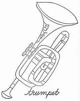 Trumpet Cello Bassoon sketch template