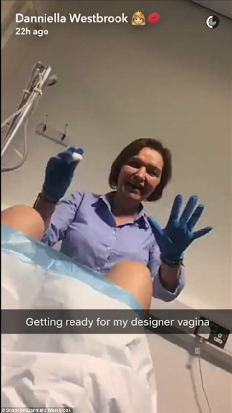 danniella westbrook films her designer vagina operation on snapchat