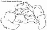 Anime Wolf Coloring Lineart Pages Firewolf Couple Drawing Wolves Outline Comfort Cute Drawings Two Deviantart Fight Friends Template Horse Couples sketch template