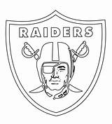Coloring Nfl Raiders Logo Pages Oakland Sheet Teams Many sketch template
