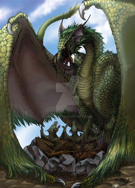 mother dragon fantasy dragon dragon dreaming dragon artwork