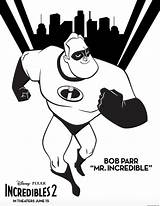Incredibles Coloring Pages Sheets Activity Incredible Mr Sheet Incredibles2 sketch template