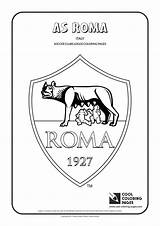 Coloring Logo Pages Roma Cool Soccer Real Logos Clubs Madrid Colouring Fc Getdrawings Getcolorings Color Print Printable Kids sketch template