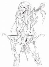 Elf Line Drawing Lineart Coloring Pages Elves Deviantart Color Adult Female Colouring Drawings Sketch Printable Colour Board Sketches Rose Boredom sketch template