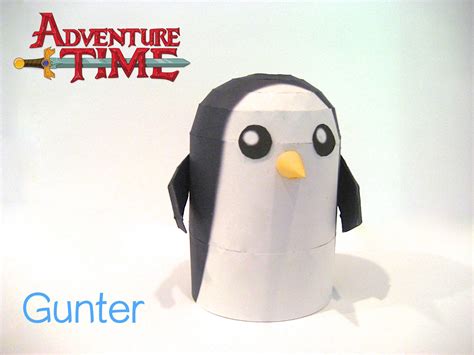 Adventure Time Papercraft Gunter