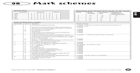 mark schemes science  qcateachers guide  pearson education