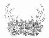 Deer Coloring Antler Pages Traceable Drawing Antlers Painting Horns Acrylic Drawings Anderson Angela Paint Flowers Printable Sheets Traceables Paintings Spray sketch template