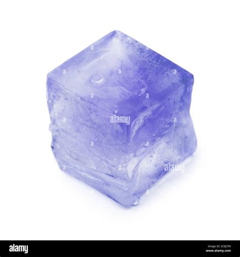 ice qube isolated  white background stock photo alamy