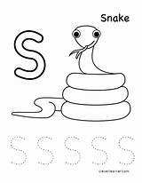 Letter Worksheets Snake Tracing Sheets Coloring Kindergarten Preschool Sheet Alphabet Cleverlearner Writing Activities Stands Practice Worksheet Printable English Crafts Themes sketch template