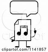 Mp3 Mascot Document Music Talking Outlined Coloring Clipart Vector Cartoon sketch template