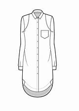Modedesign Trazo Styles Technische Camisa Artsthread Dibujo sketch template