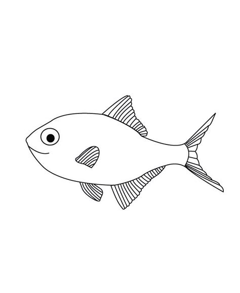gambar fish template   printable  documents  blank